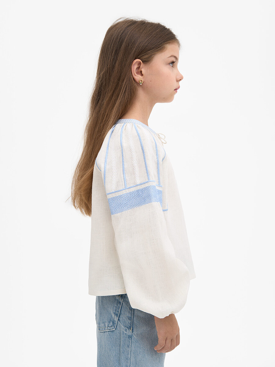 “Mizyn” milk-colored shirt for girls [0]