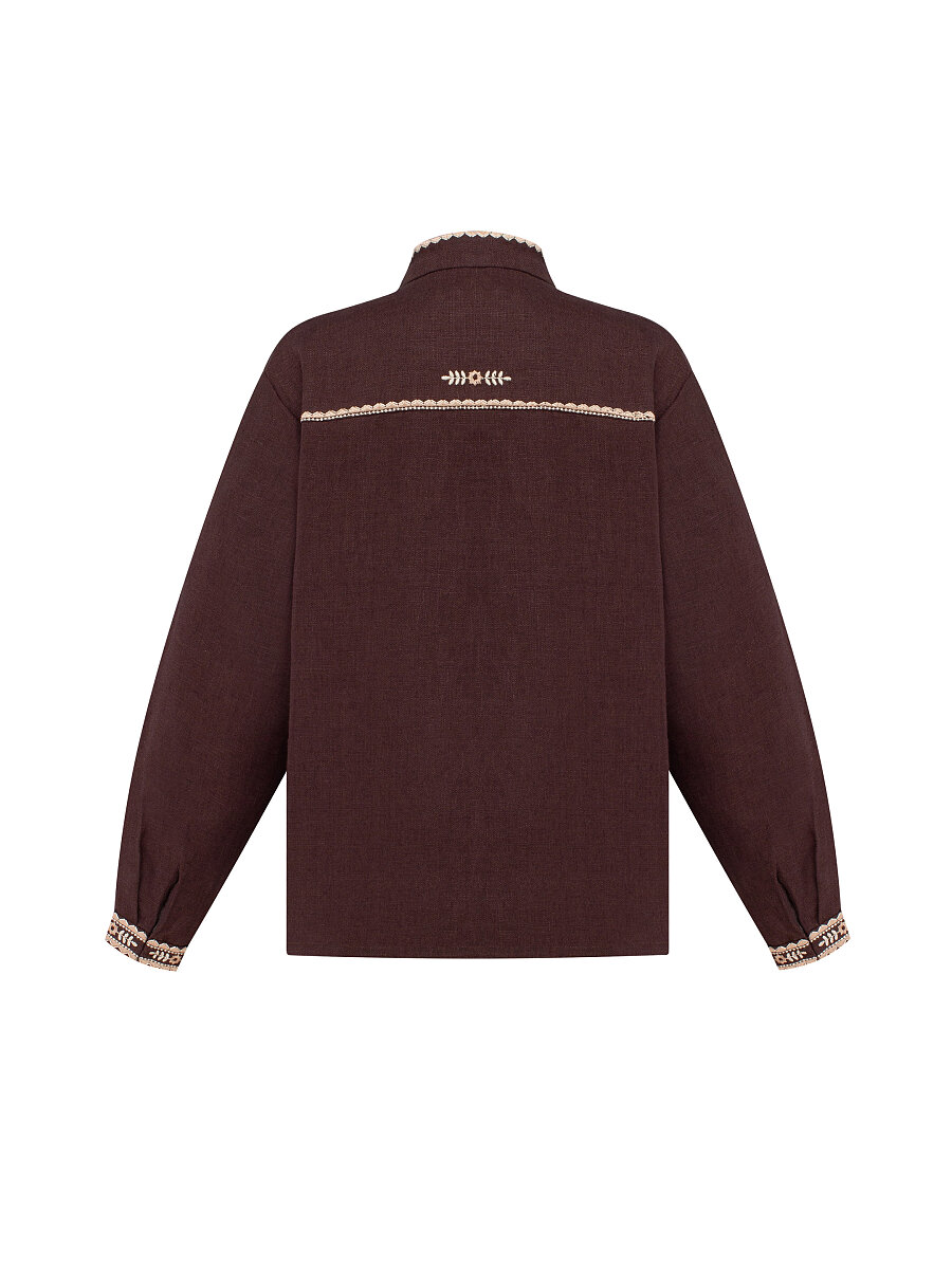 “Zozulia” brown shirt for boys [0]
