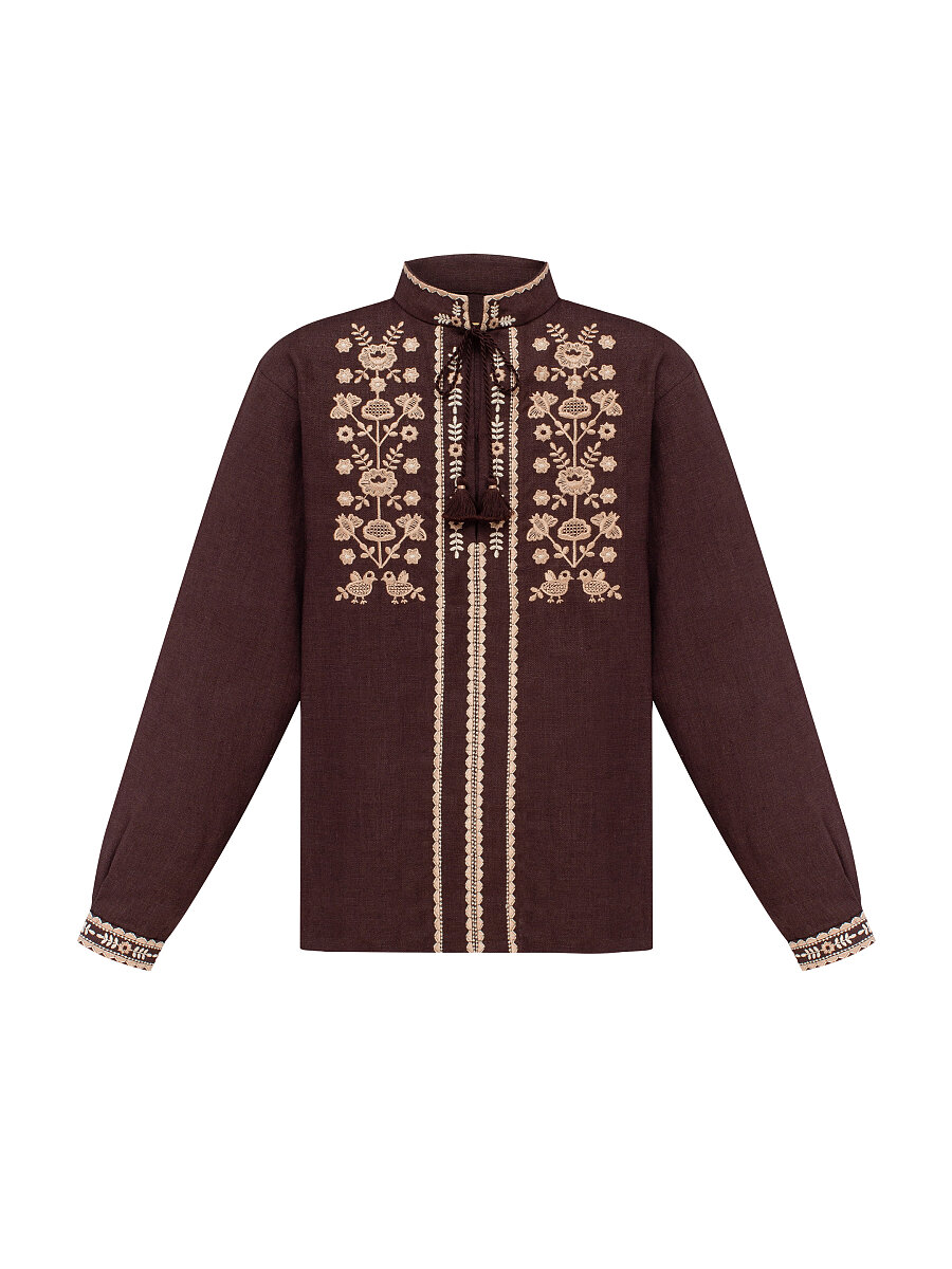 “Zozulia” brown shirt for boys [0]
