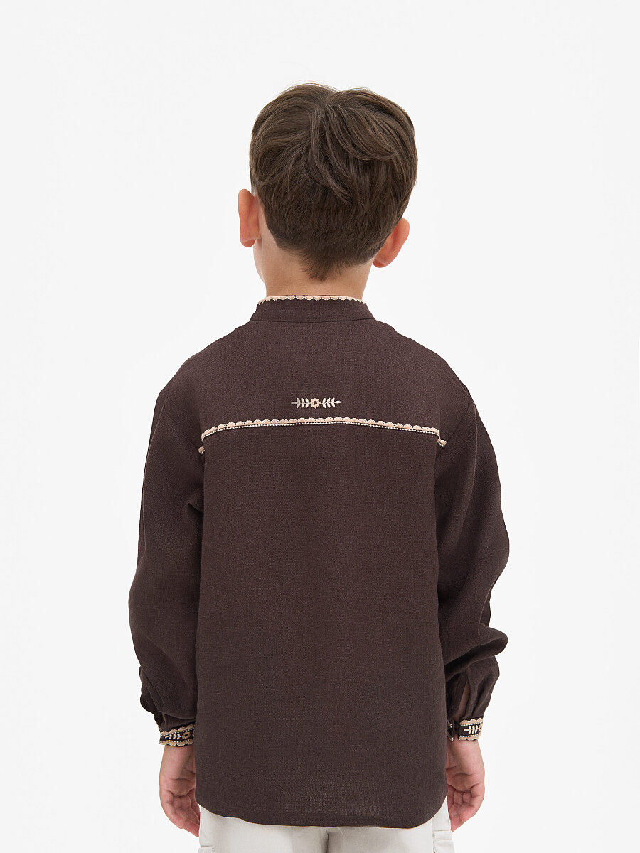 “Zozulia” brown shirt for boys [0]