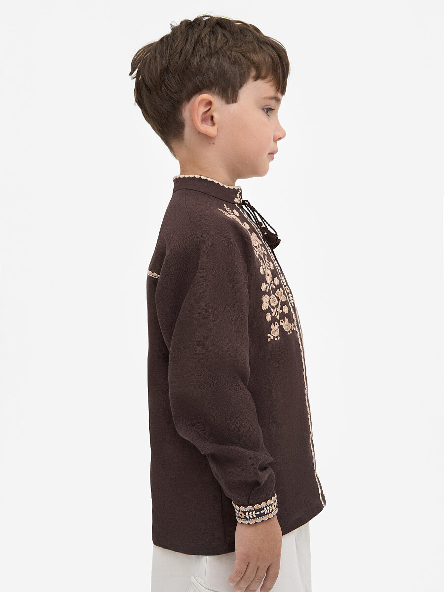 “Zozulia” brown shirt for boys [0]