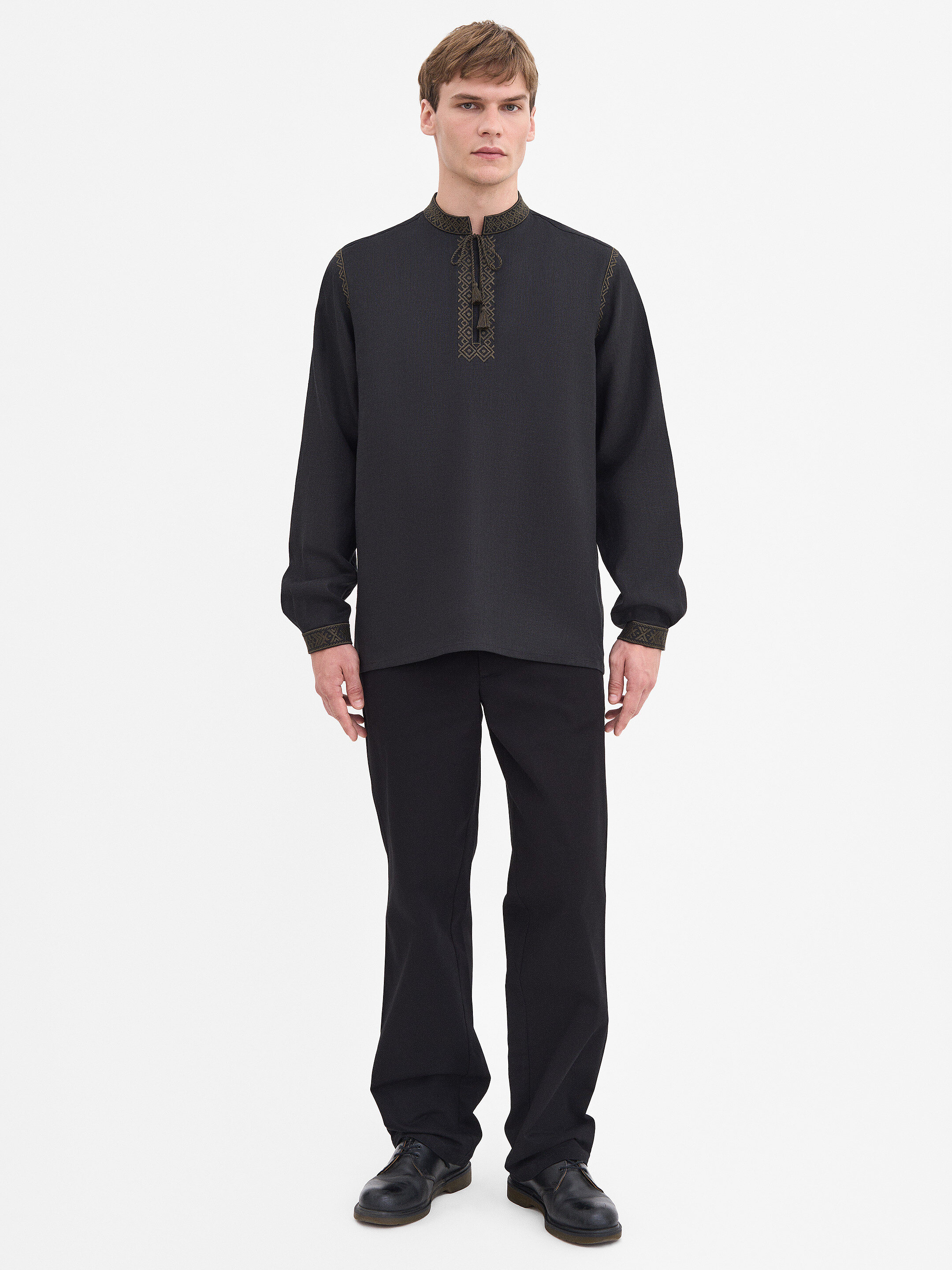 “Eney” men’s shirt in black cheap
