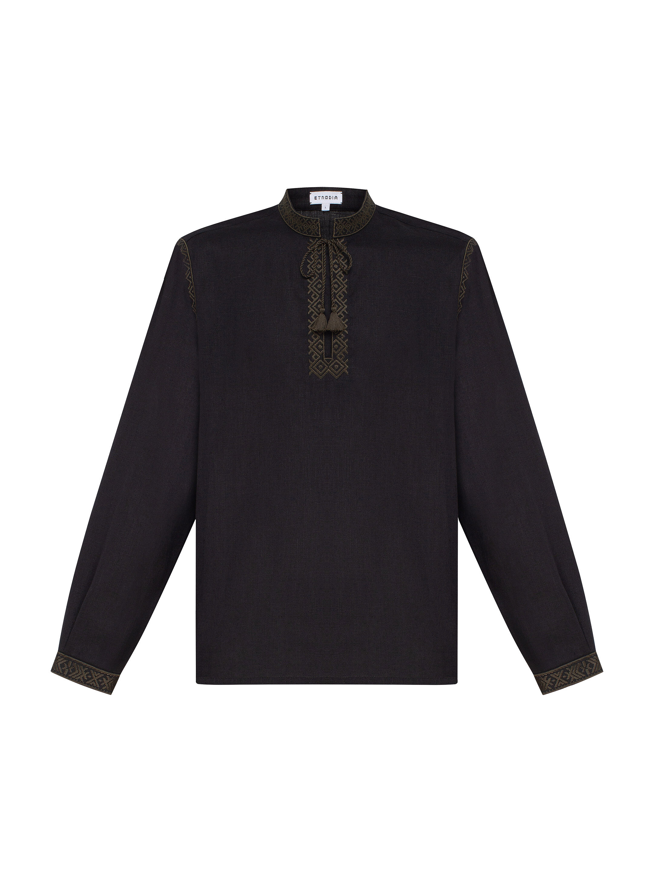 “Eney” men’s shirt in black fitting