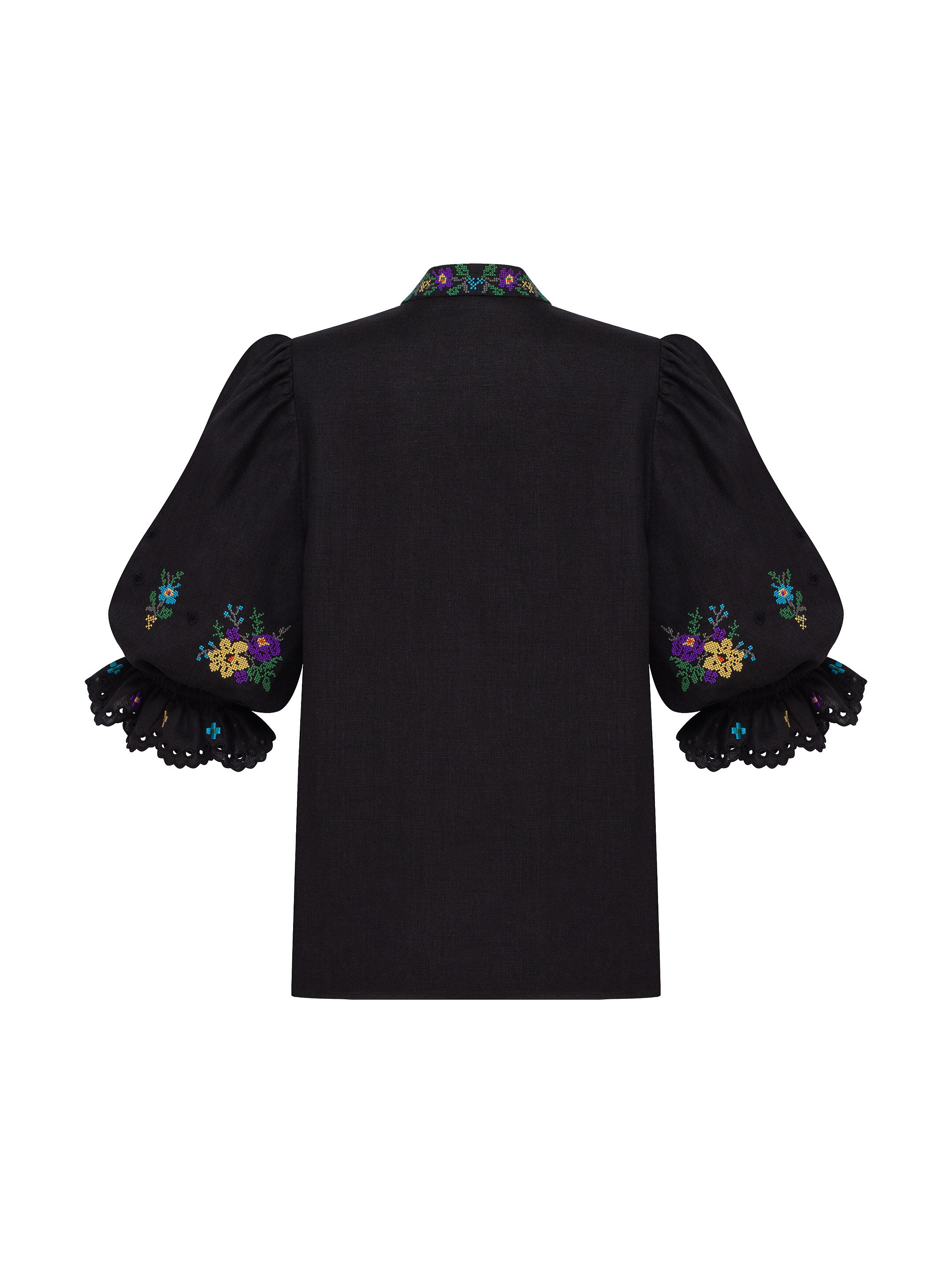 “Vesnoviy” black short-sleeved blouse buy