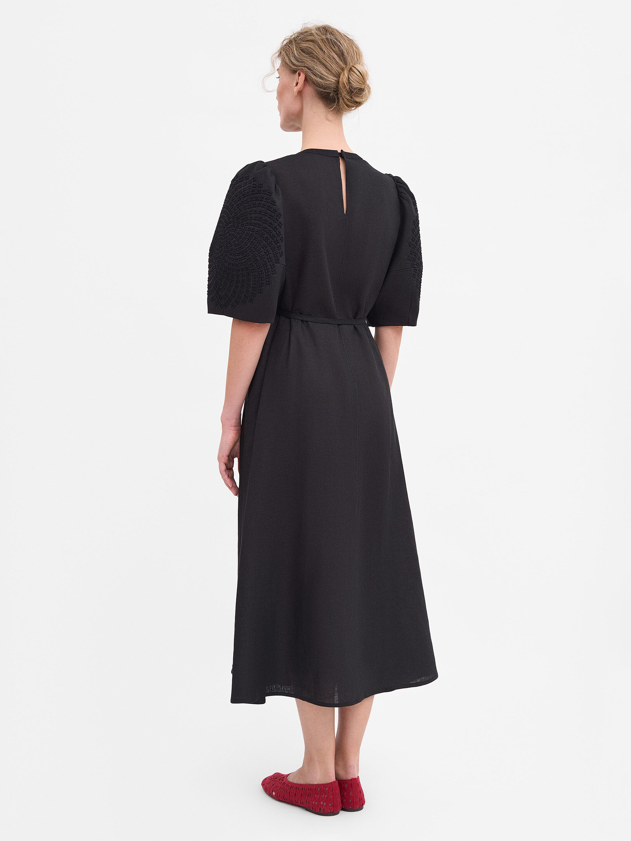 Black "Sontsetsvit" Dress in Ukraine