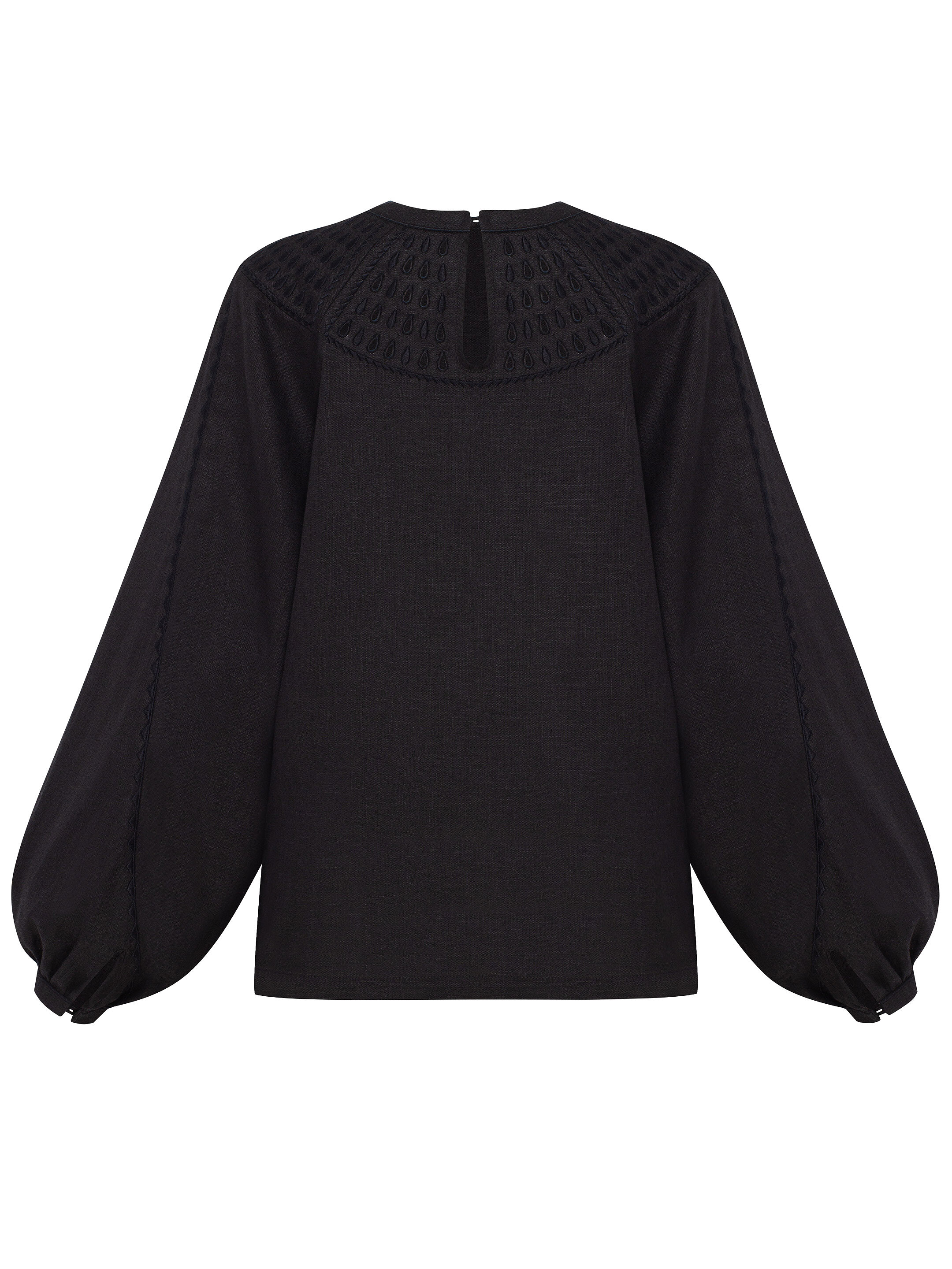 Black Linen "Oserdya" Shirt sizes