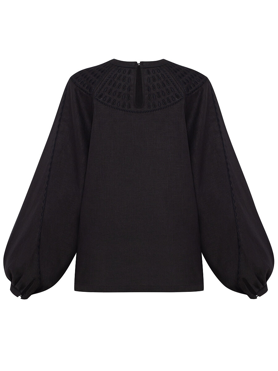 Black Linen "Oserdya" Shirt [0]