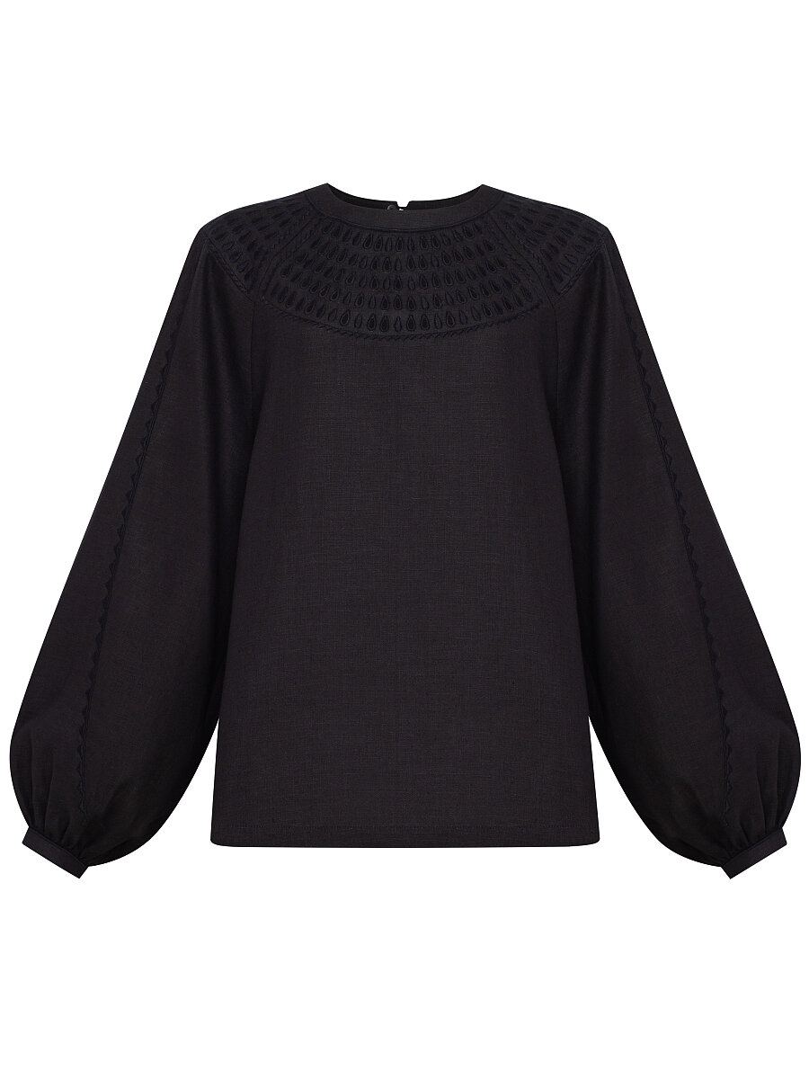 Black Linen "Oserdya" Shirt [0]