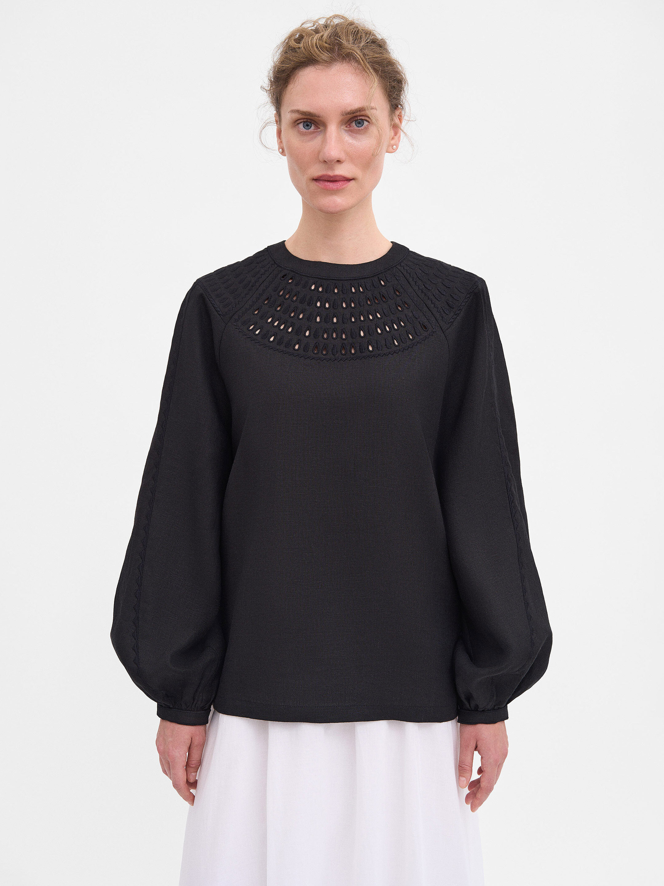 Black Linen "Oserdya" Shirt Buy