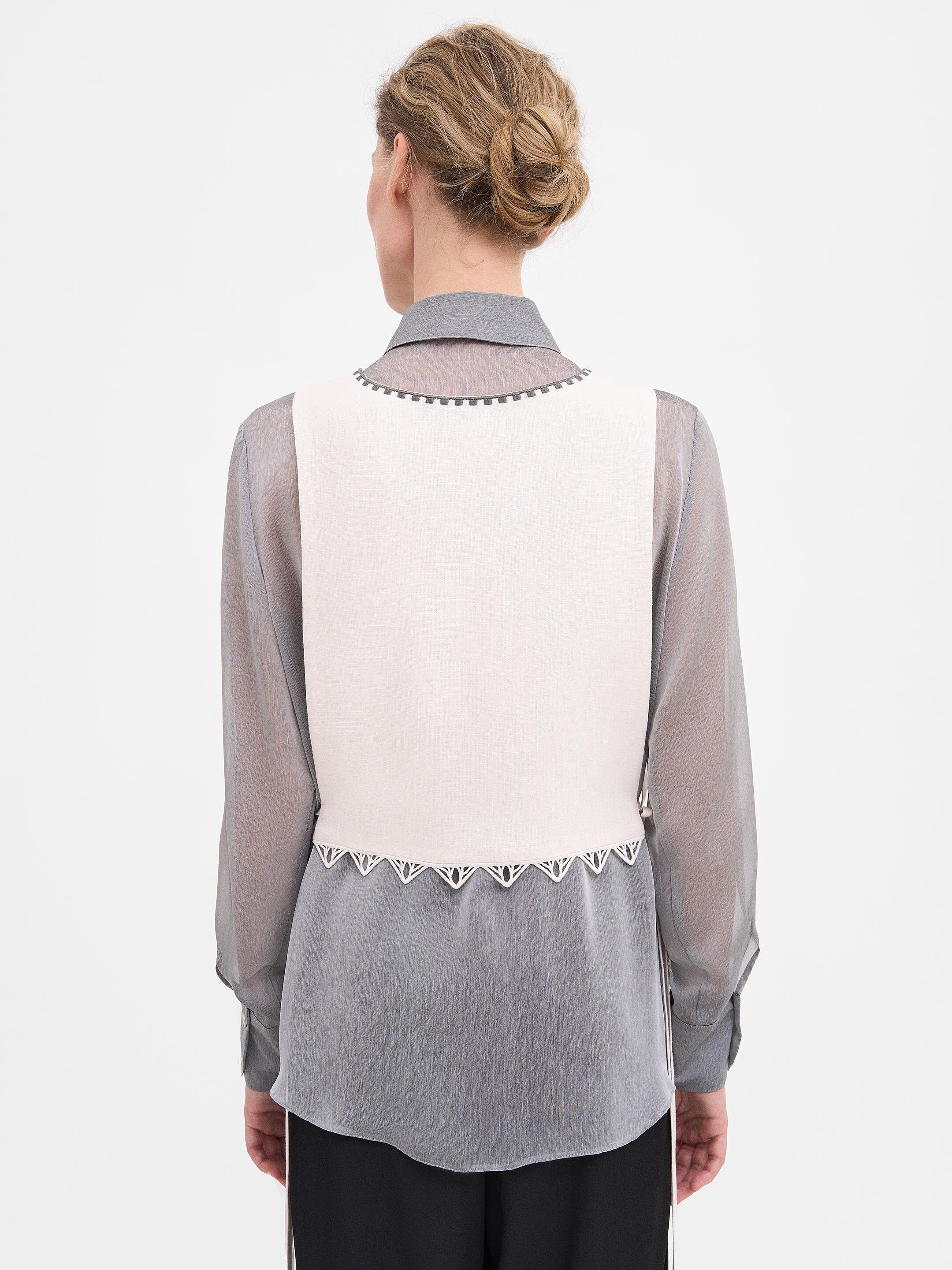 Off-White Linen "Dennytsia" Vest photo