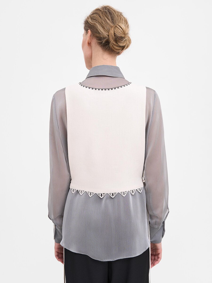 Off-White Linen "Dennytsia" Vest [0]