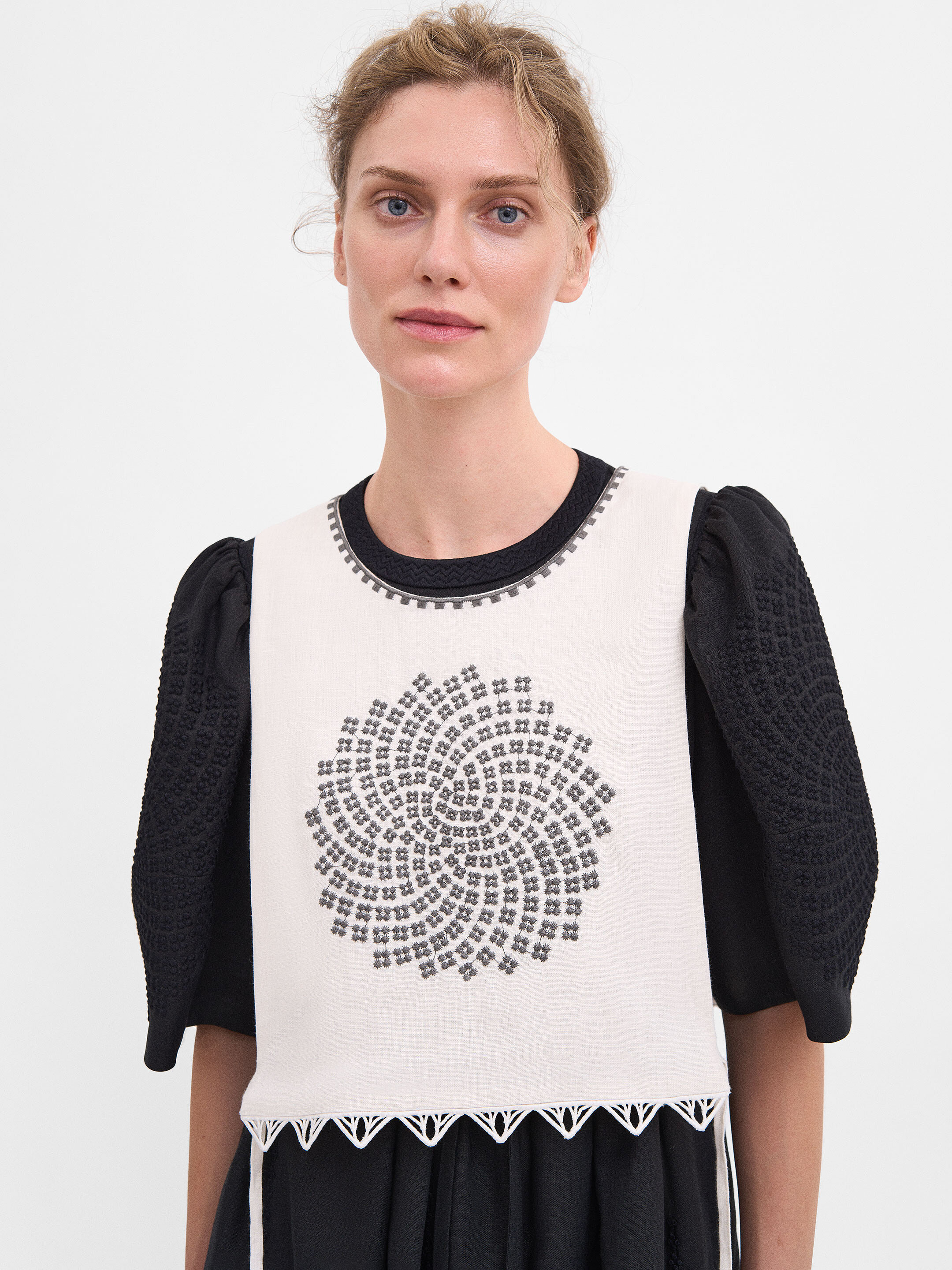 Off-White Linen "Dennytsia" Vest in Ukraine