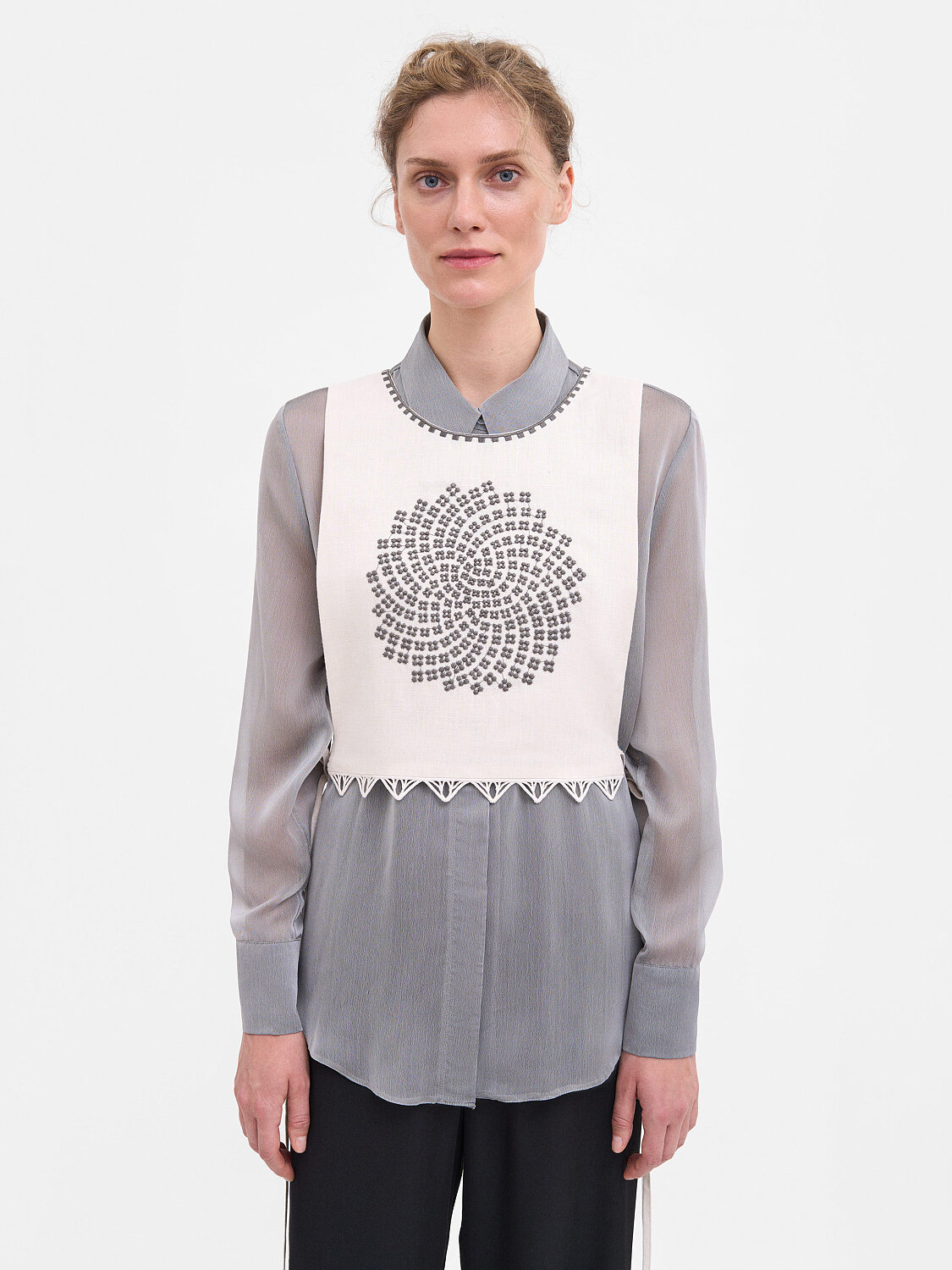Off-White Linen "Dennytsia" Vest