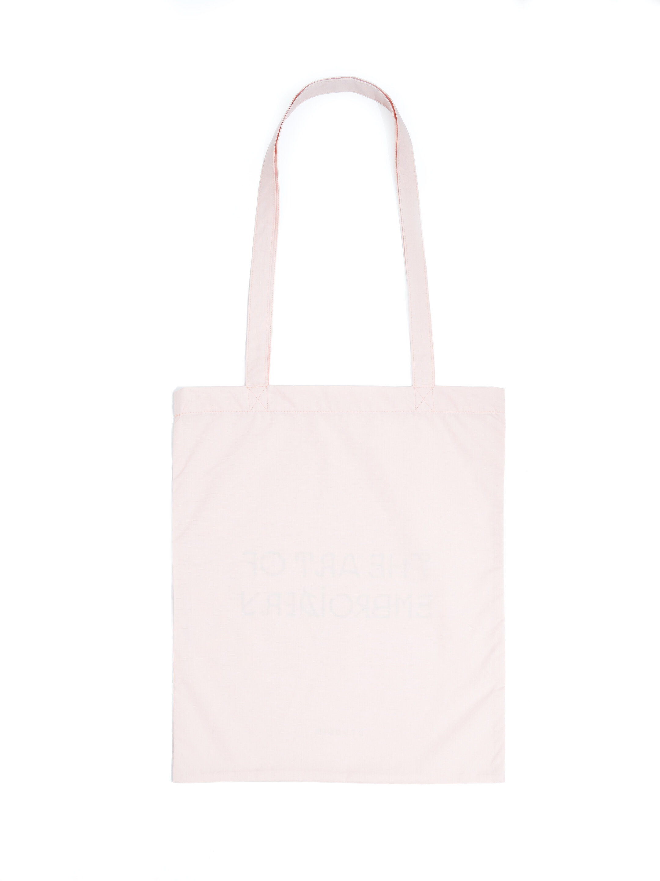 The Art of Embroidery tote bag in pink cheap