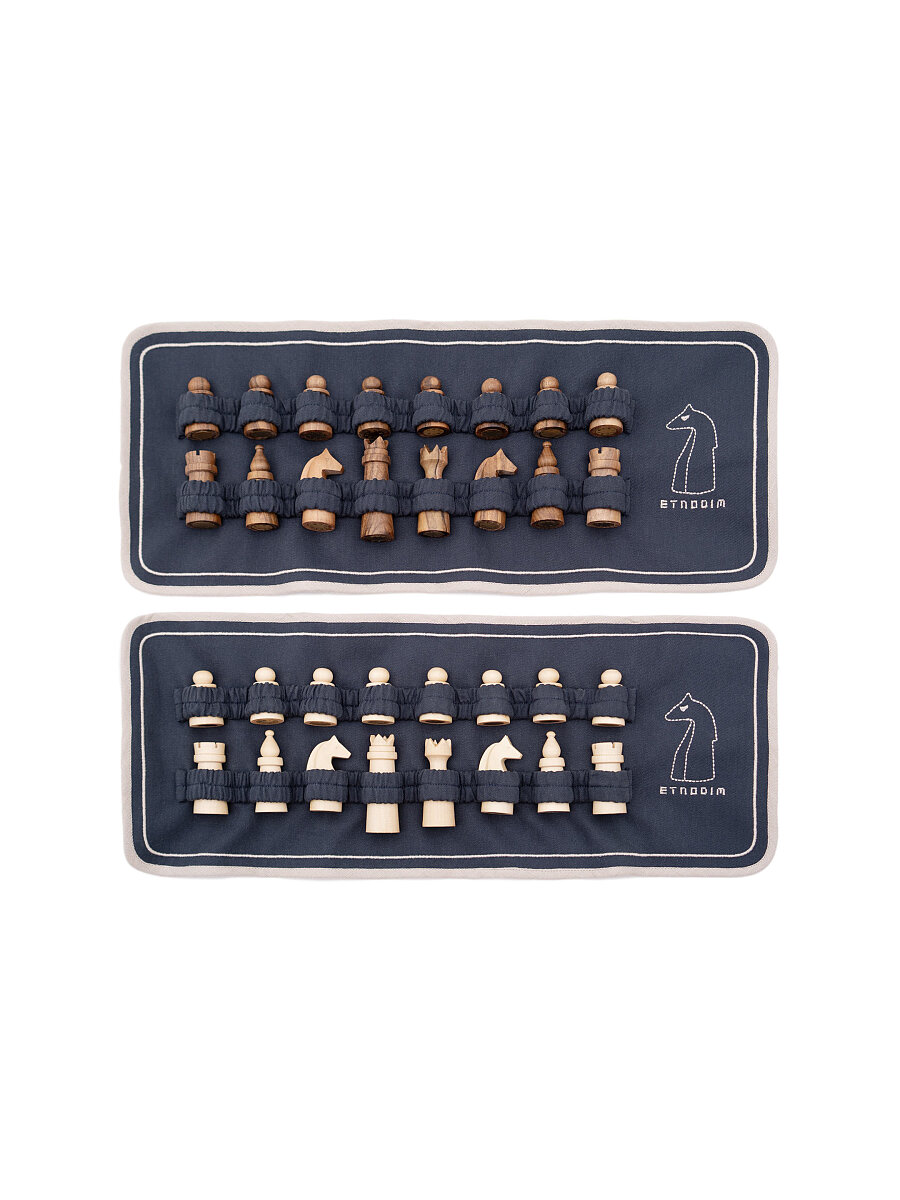 Etnodim chess set in navy blue packaging [0]
