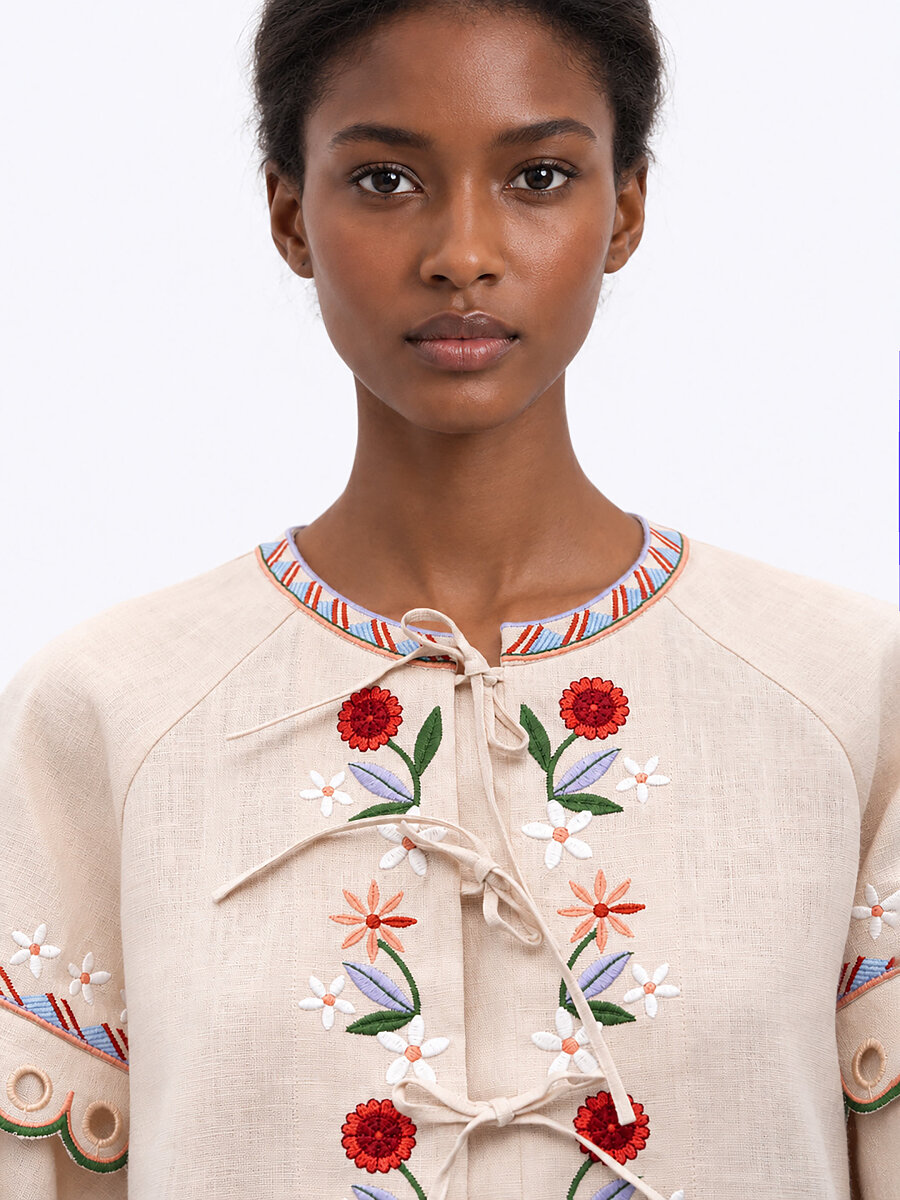 Women's embroidered blouse dedicated to the east Abrykosy W [0]