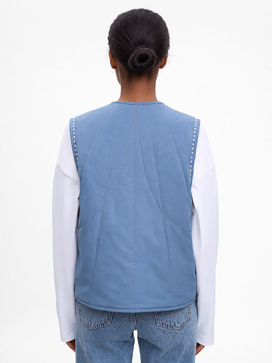 Blue vest “Metelychka” [0]