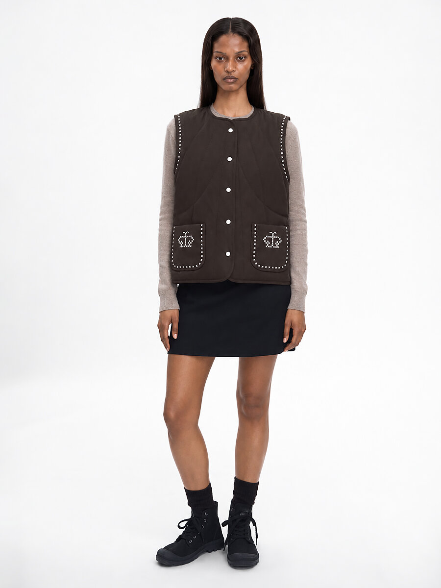 Dark-brown vest “Kryltse” [0]