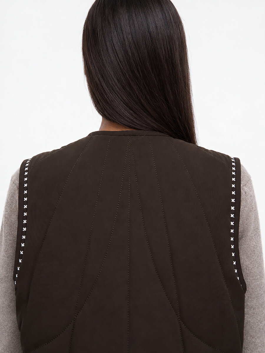 Dark-brown vest “Kryltse” [0]