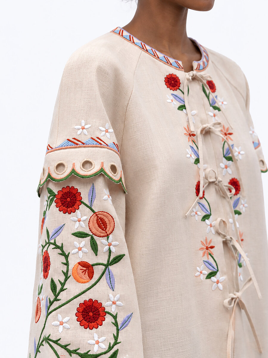 Women's embroidered blouse "Apricot" [0]