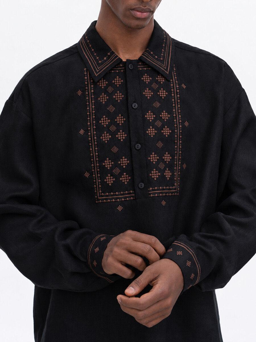 Men’s embroidered shirt  “Tien” [0]