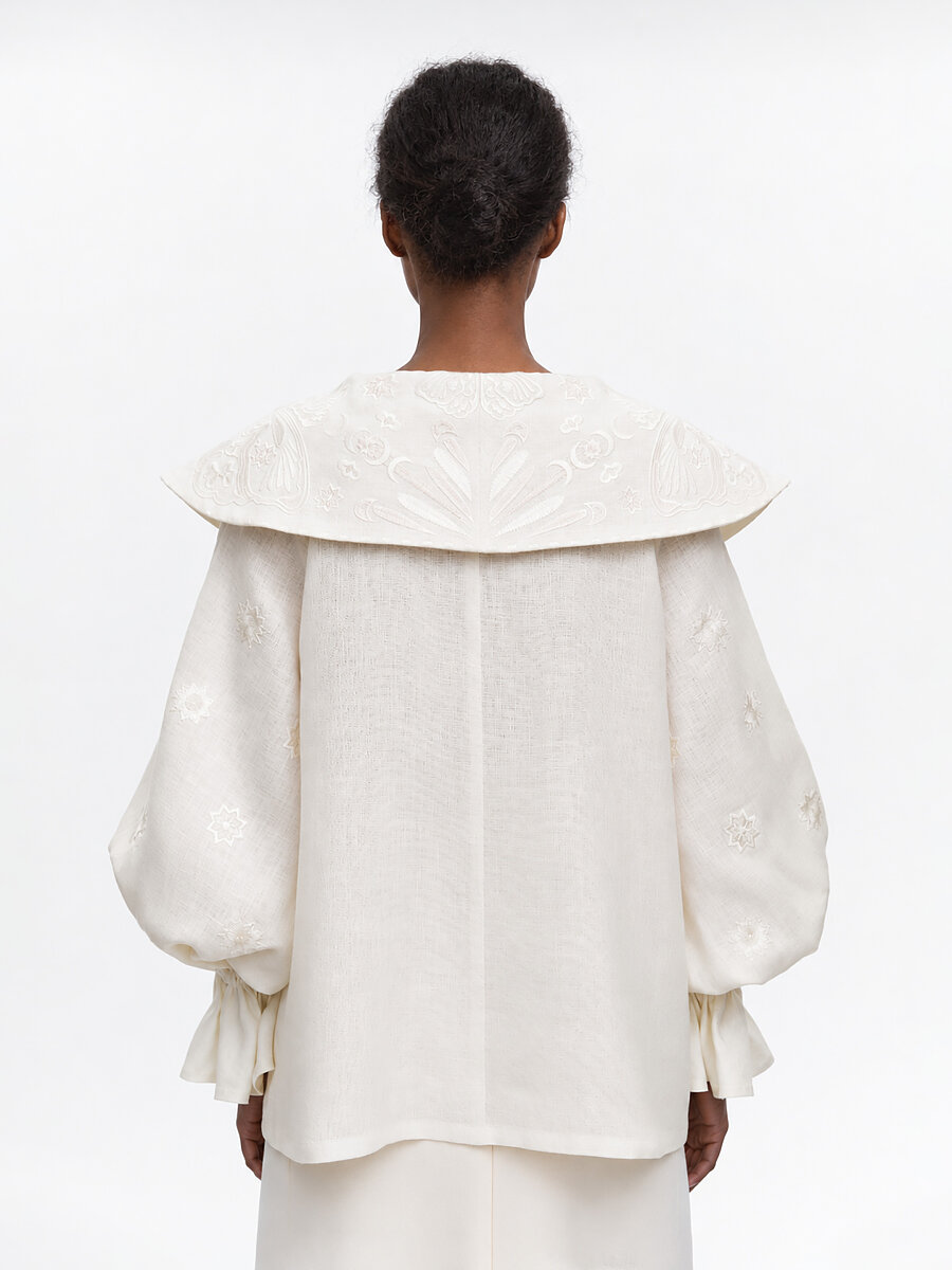 Milk white blouse Butterfly [0]