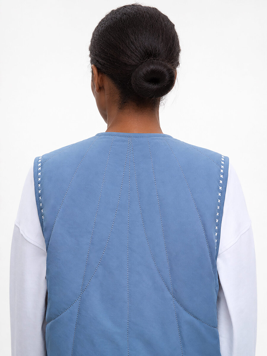 Blue vest “Metelychka” [0]
