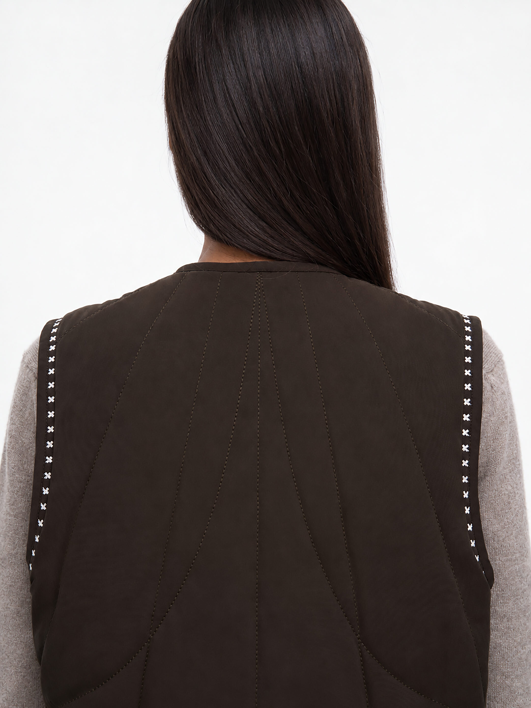 Dark-brown vest “Kryltse” photo