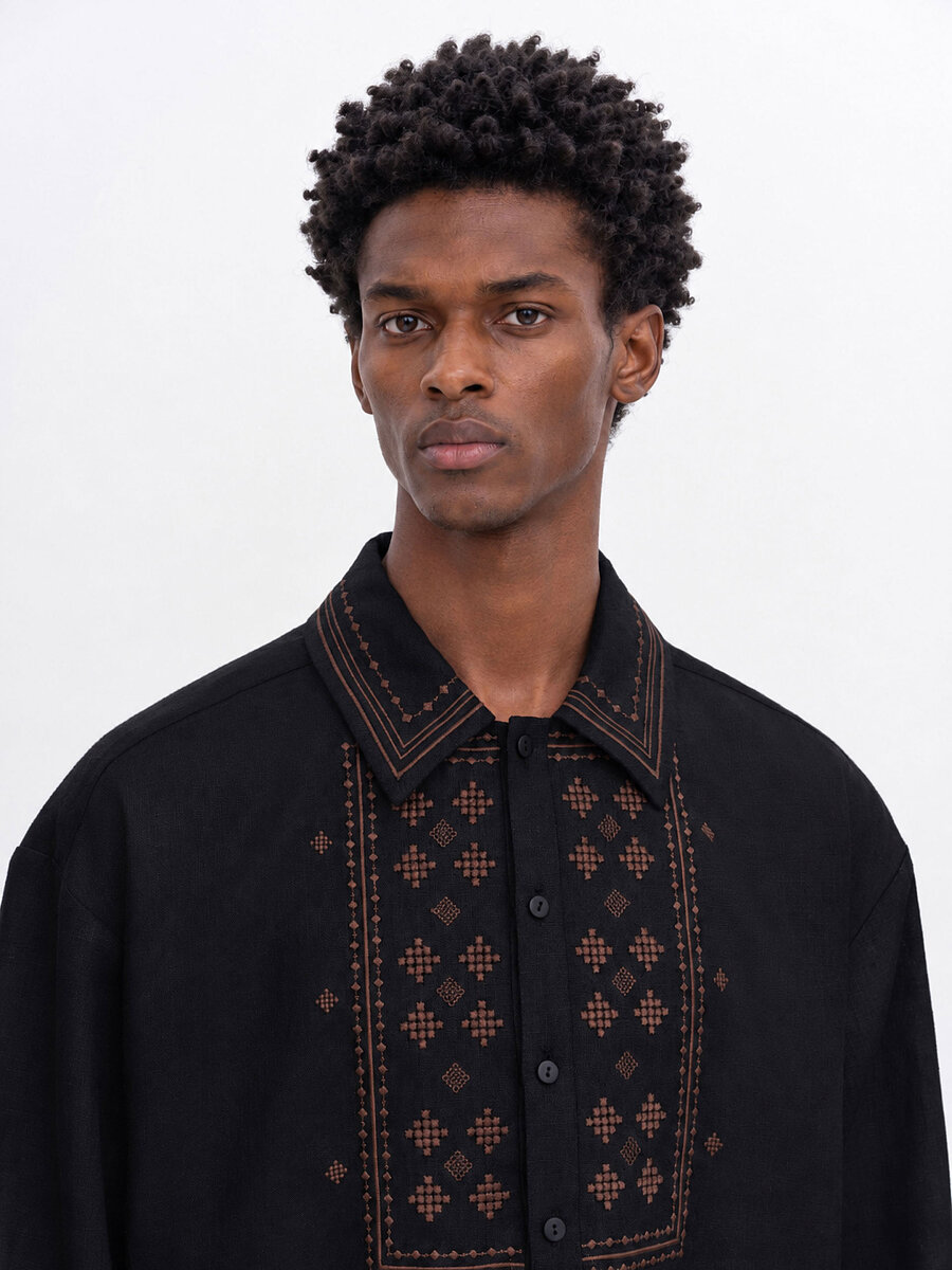 Men’s embroidered shirt  “Tien” [0]